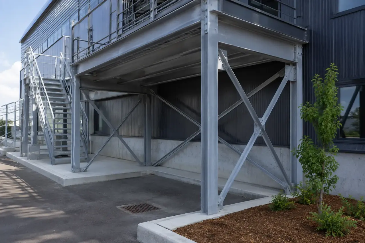 Completed Steel Beam Fabrication installation by The Grate Guys