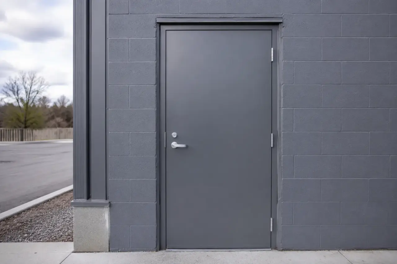 Completed Steel Doors installation in Markham by The Grate Guys
