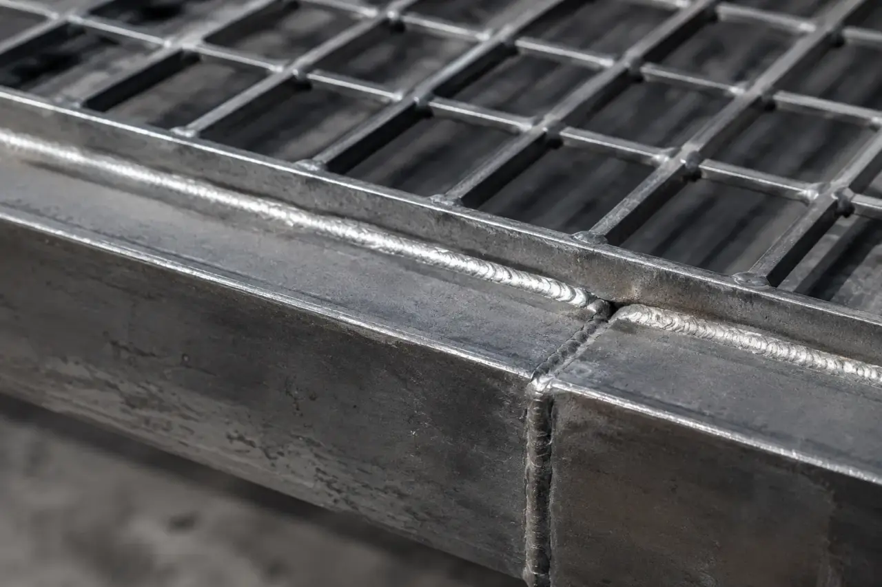 Steel Landings in Aurora being fabricated and installed by The Grate Guys