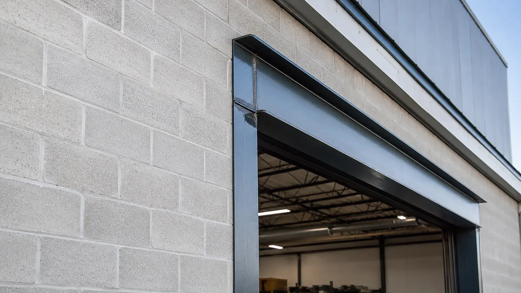 Steel Lintels, fabricated and installed by The Grate Guys