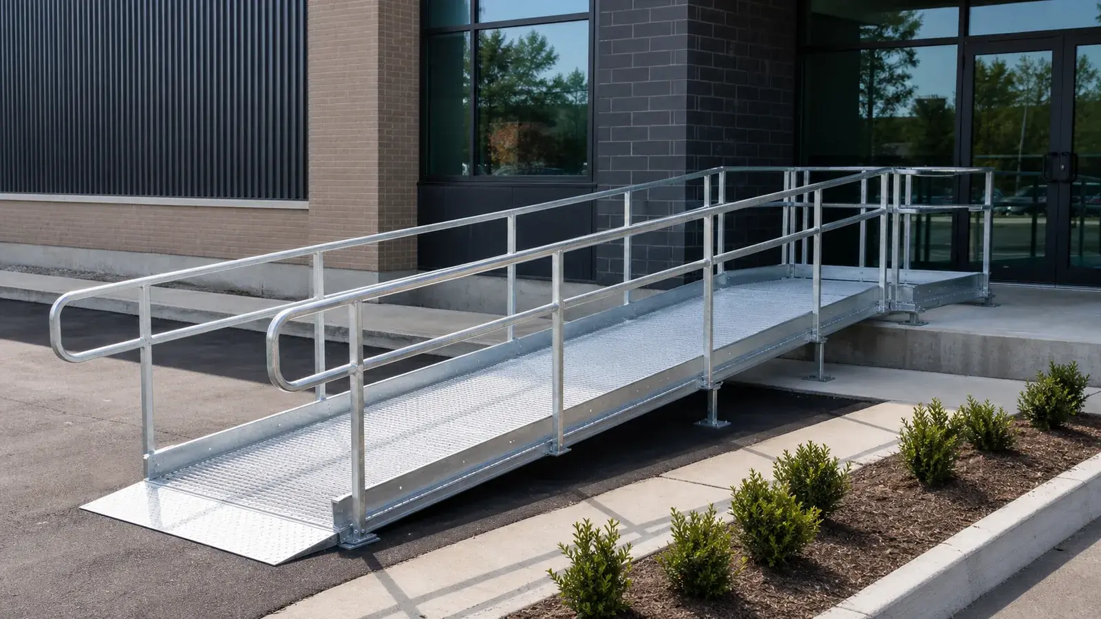 Steel Ramps in Markham, Ontario, fabricated and installed by The Grate Guys