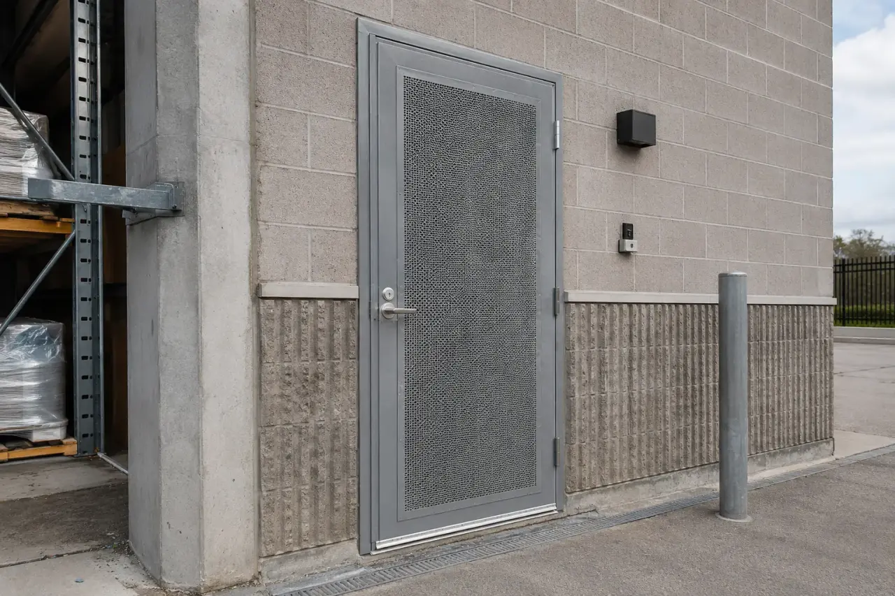 Completed Steel Security Doors installation by The Grate Guys