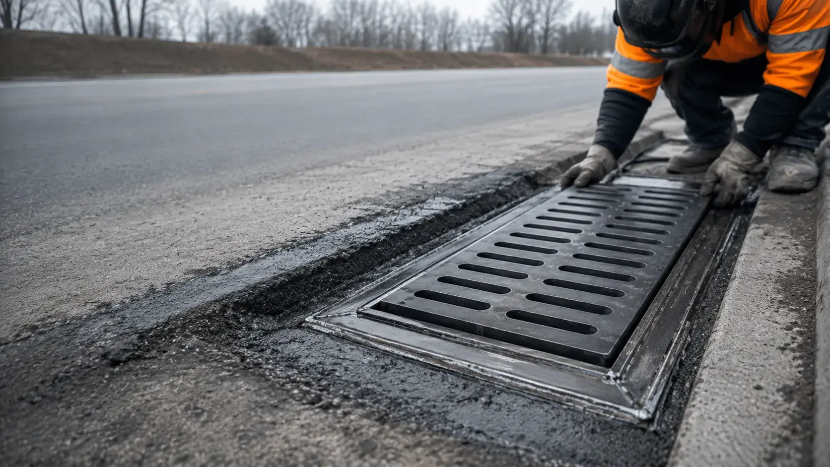 Storm Drain Repair, fabricated and installed by The Grate Guys