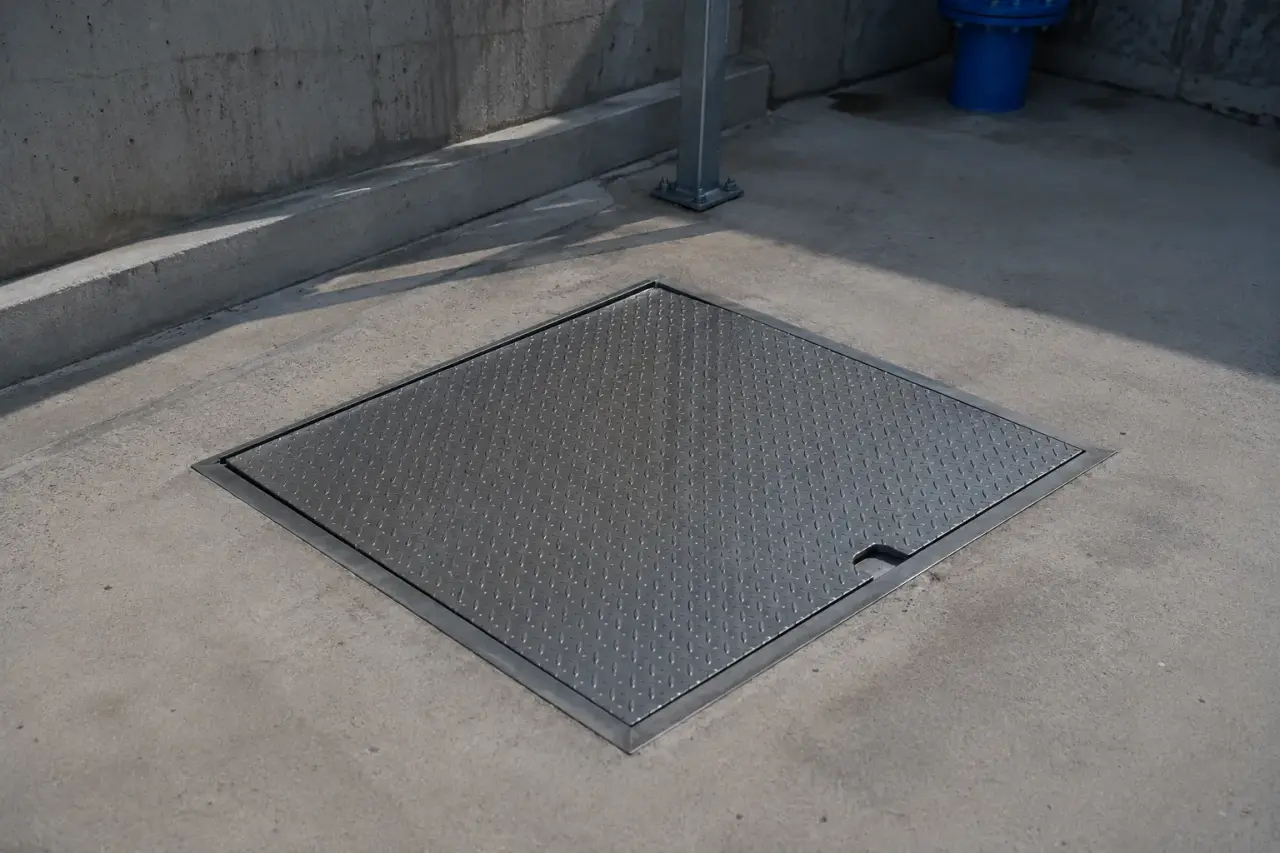 Completed Sump Pit Covers installation in Pickering by The Grate Guys