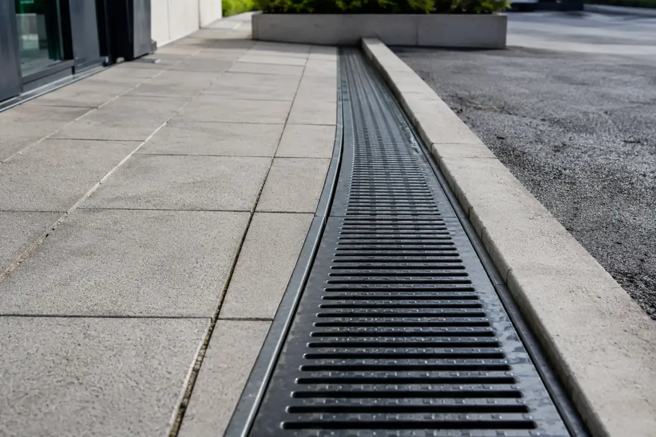 Completed Trench Drain Covers installation in Guelph by The Grate Guys