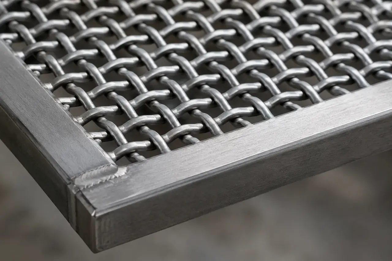 Woven Mesh Panels in Woodstock being fabricated and installed by The Grate Guys